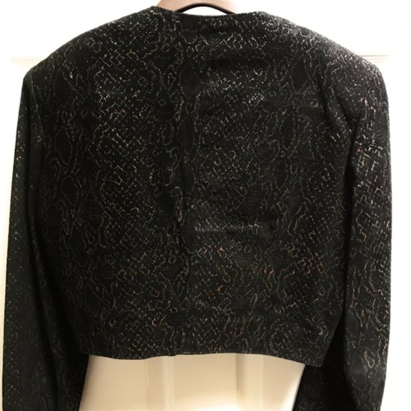 🖤🔥🖤 Gorgeous Vintage Black Leather Danier Cropped Jacket - Picture 8 of 11